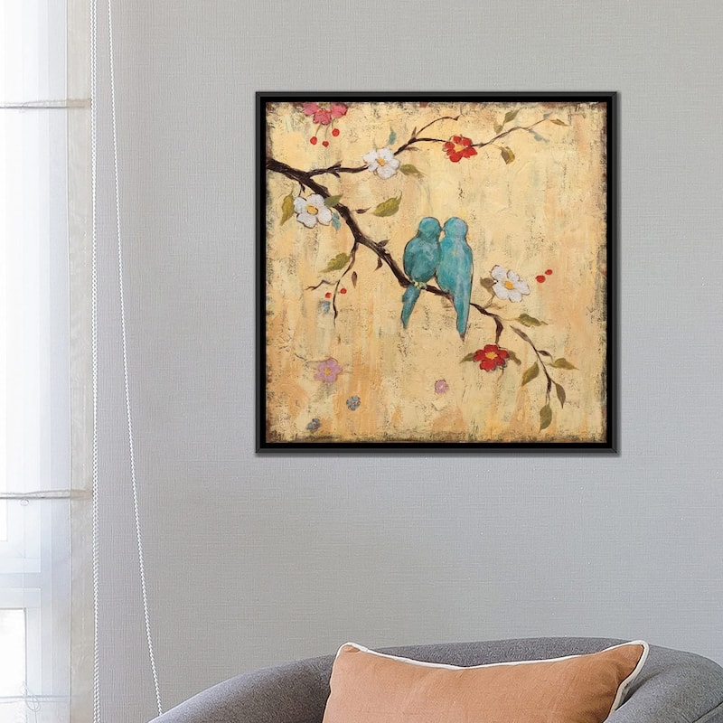 iCanvas "Love Birds II" by Katy Frances Framed Canvas Print