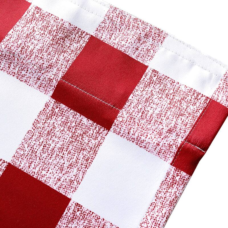 DriftAway Buffalo Checker Plaid Pattern Room Darkening Window Curtain Panel Pair