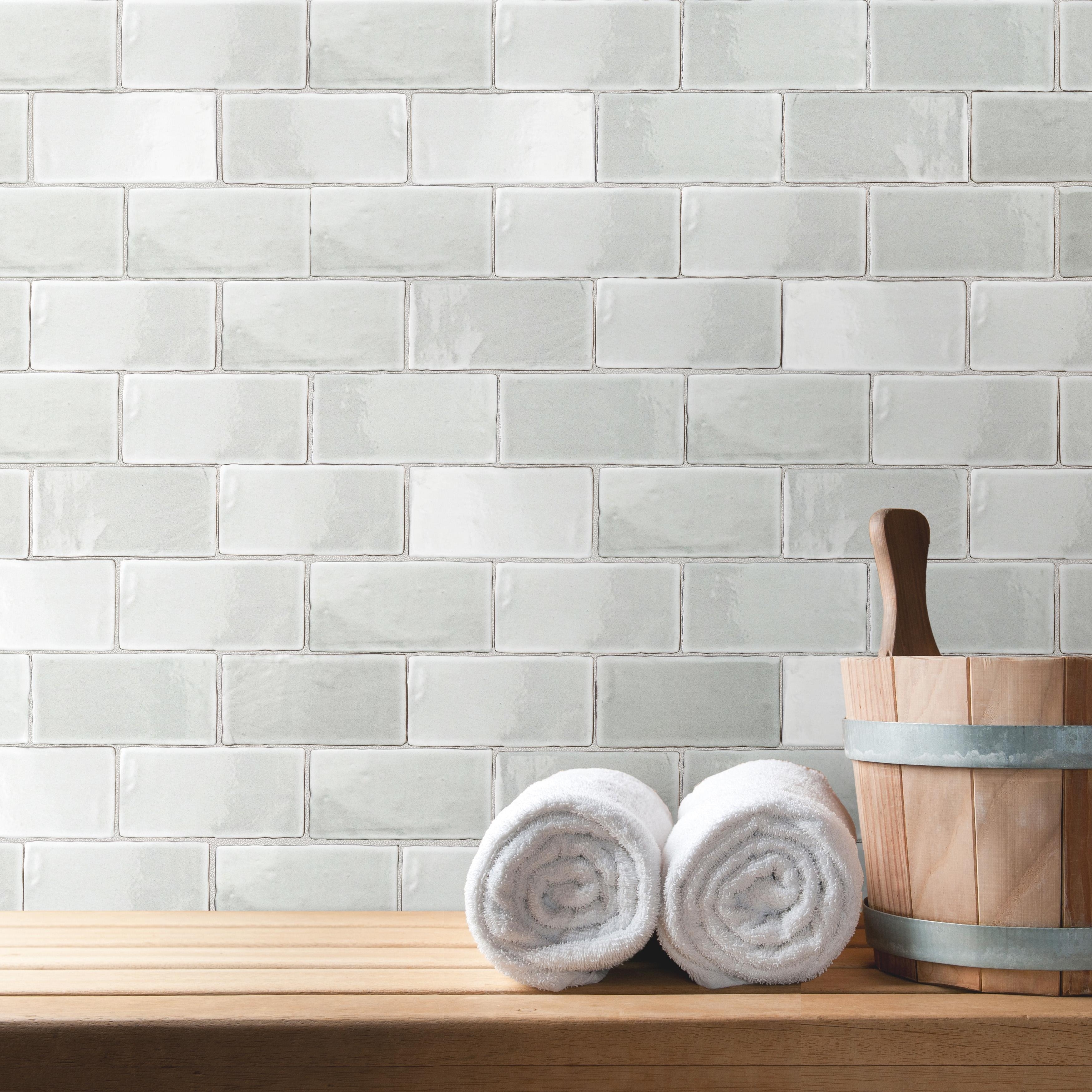 Merola Tile Antic Special Milk 3" x 6" Ceramic Wall Tile