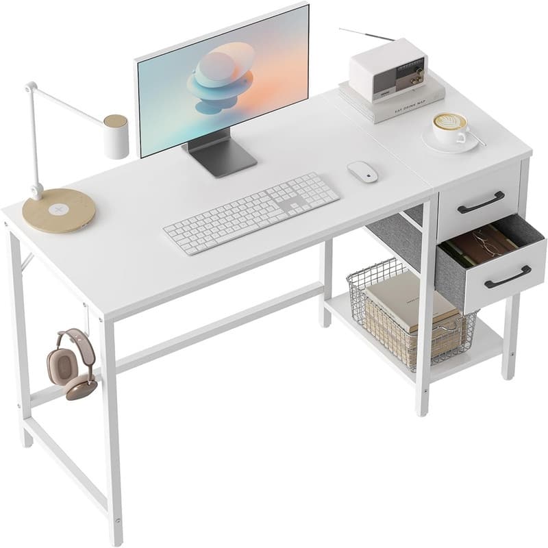 Computer Home Office Desk - White