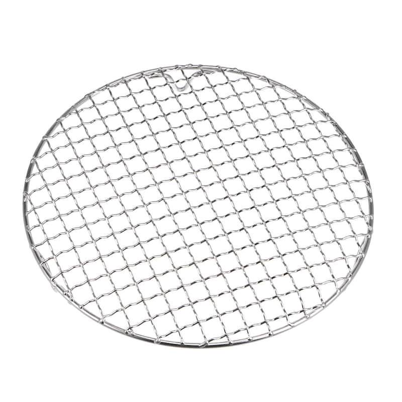 Round Cooking Rack 8.3-inch Stainless Steel Cross Wire Barbecue Grill with Legs
