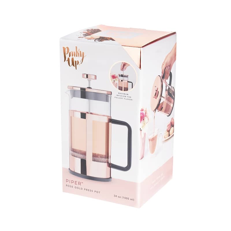Piper Rose Gold Press Pot - 8.12" x 5.5"