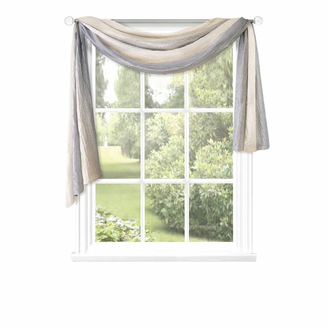 Achim Ombre Window Curtain Scarf - 50" x 144" - 50x144
