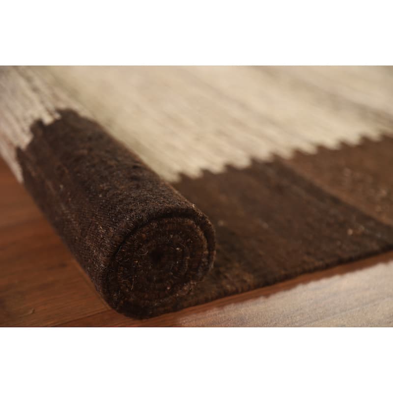 Modern Kilim Oriental Area Rug Hand-Woven Wool Carpet - 6'0"x 7'11"