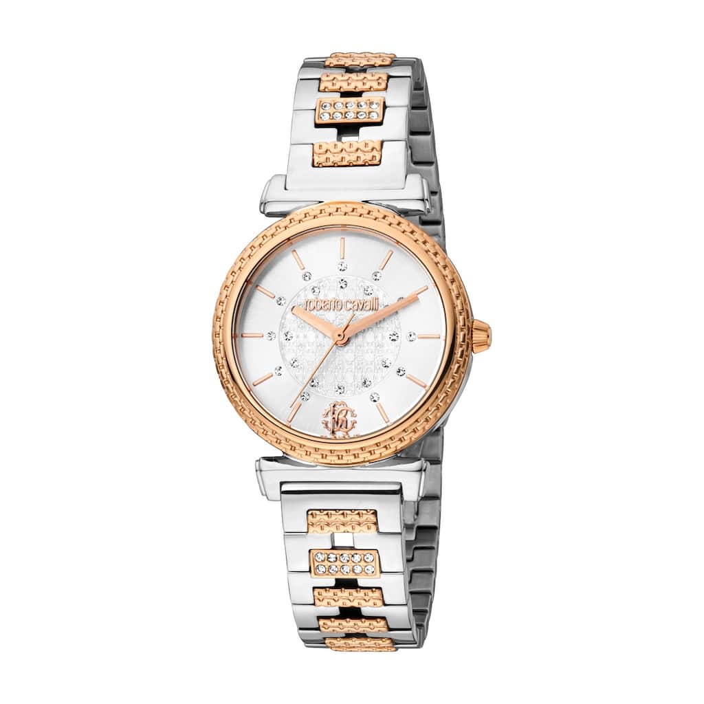 Roberto Cavalli Women RC5L025M0095 Quartz Watch - Two-Tone