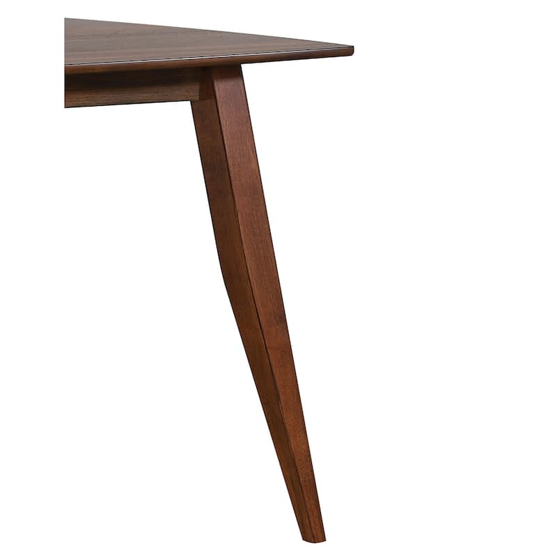 Rectangular Dining Table - 78" Wood Table Seats 6 - Modern Scandinavian Style - 42