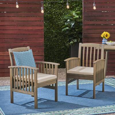 Acacia Wood Patio Chairs