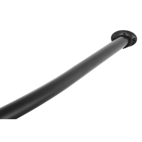 Edenscape Adjustable Single Curved Shower Curtain Rod - Matte Black