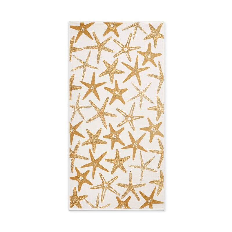 Caro Home Starfish Fancy Beach Towel - 36" x 38"
