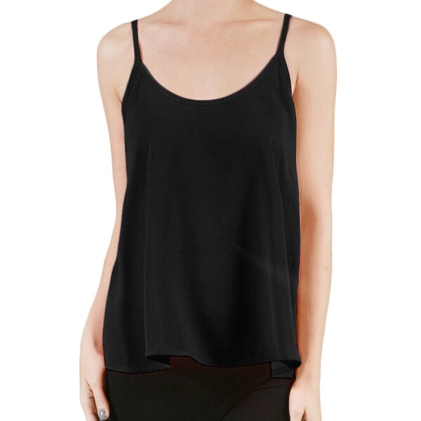 black chiffon cami top