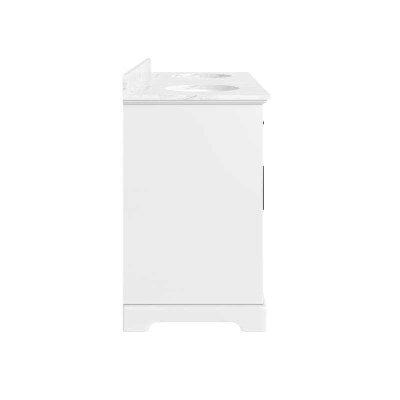 36/48/60 in. Bathroom Vanity in Wood with Ceramic Undermount Sink, Vanity with soft close Drawers