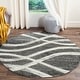 preview thumbnail 94 of 171, SAFAVIEH Adirondack Lelia Modern Abstract Distressed Rug 10' Round - Charcoal/Ivory - Round