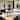 Furniture of America Luvien Modern 5-Piece Colorful Sintered Stone Top Oval Dining Table Set
