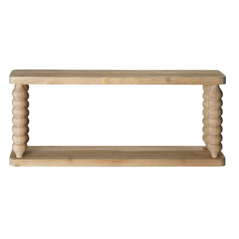 American Art Decor Galleon Wall Shelf, Brown - 22" x 9" - 22" x 9"