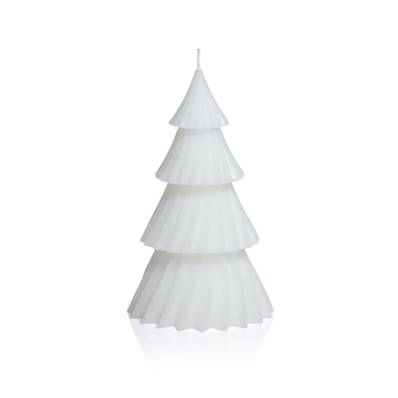 Twinkle Tree Decorative Holiday Candles, Set of 6 - White