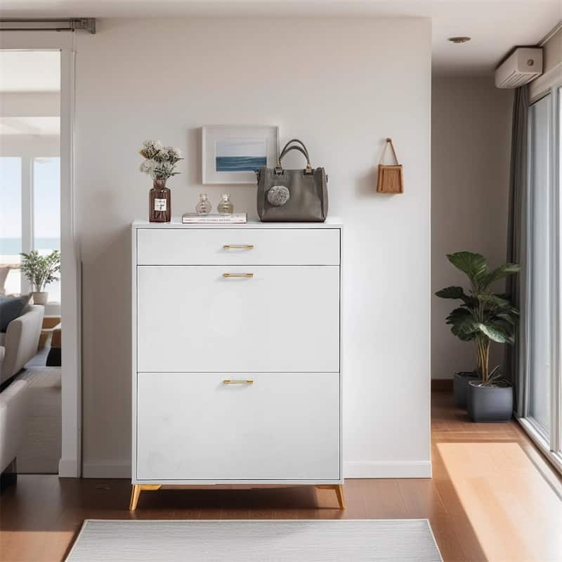 Shoe Storage Cabinet,with 3 Drawers,Shoe Rack Organizer