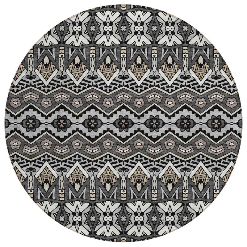 HomeRoots Moroccan Transitional Rectangle Outdoor Rug