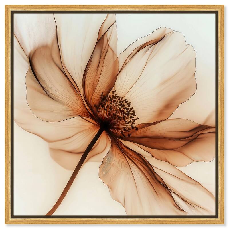 Fragile Elegance I Canvas by Art Remedy - Gold - 30" x 30"