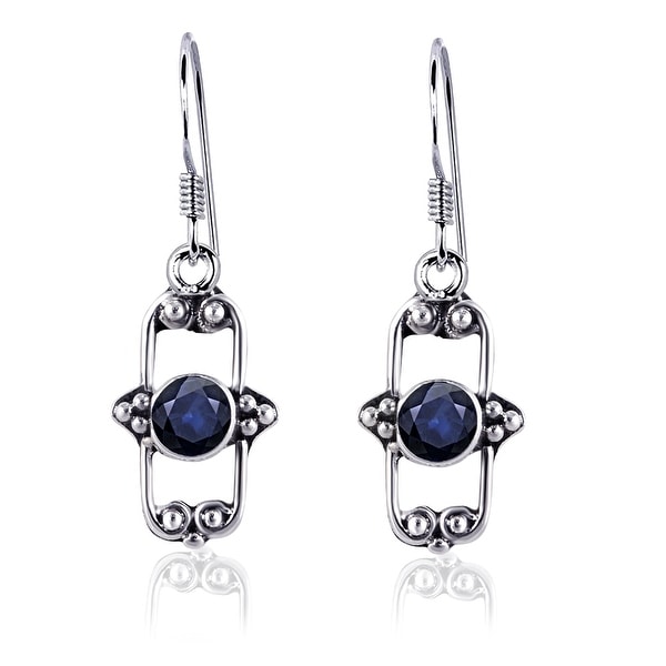 Sapphire Earrings Overstock Sterling Silver Earrings Miadora