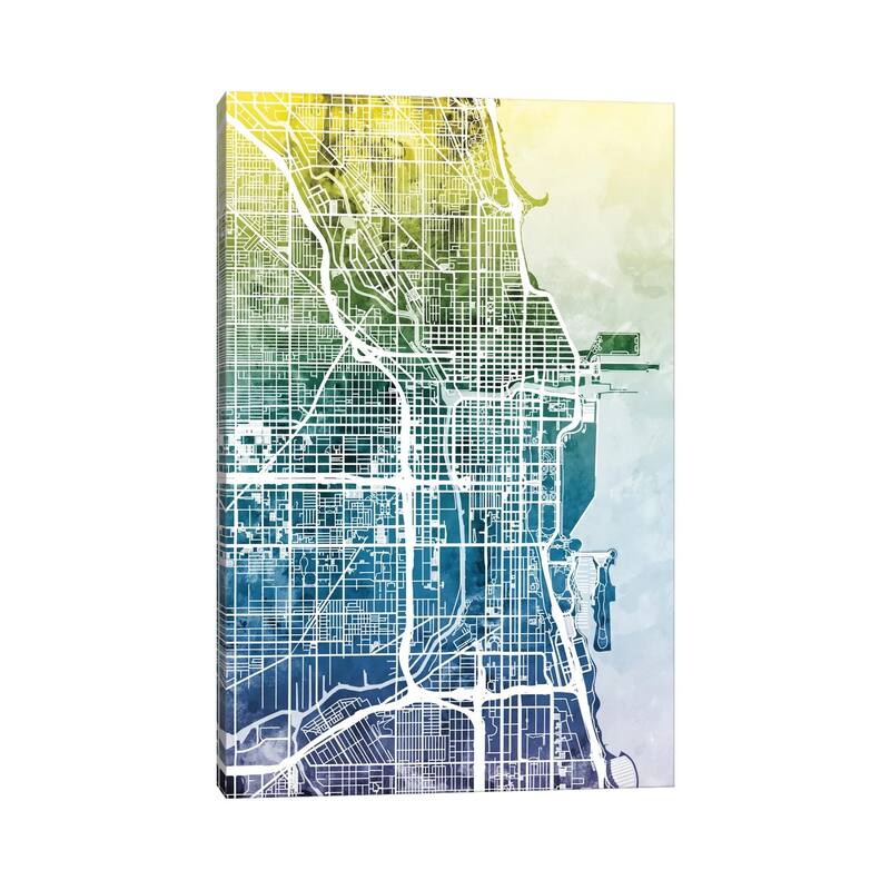 iCanvas "Chicago, Illinois, USA" by Michael Tompsett Canvas Print