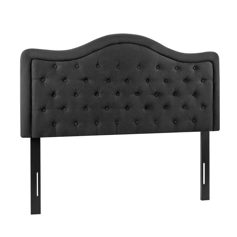 Adeco Queen-Sized Headboard with Adjustable Metal Legs