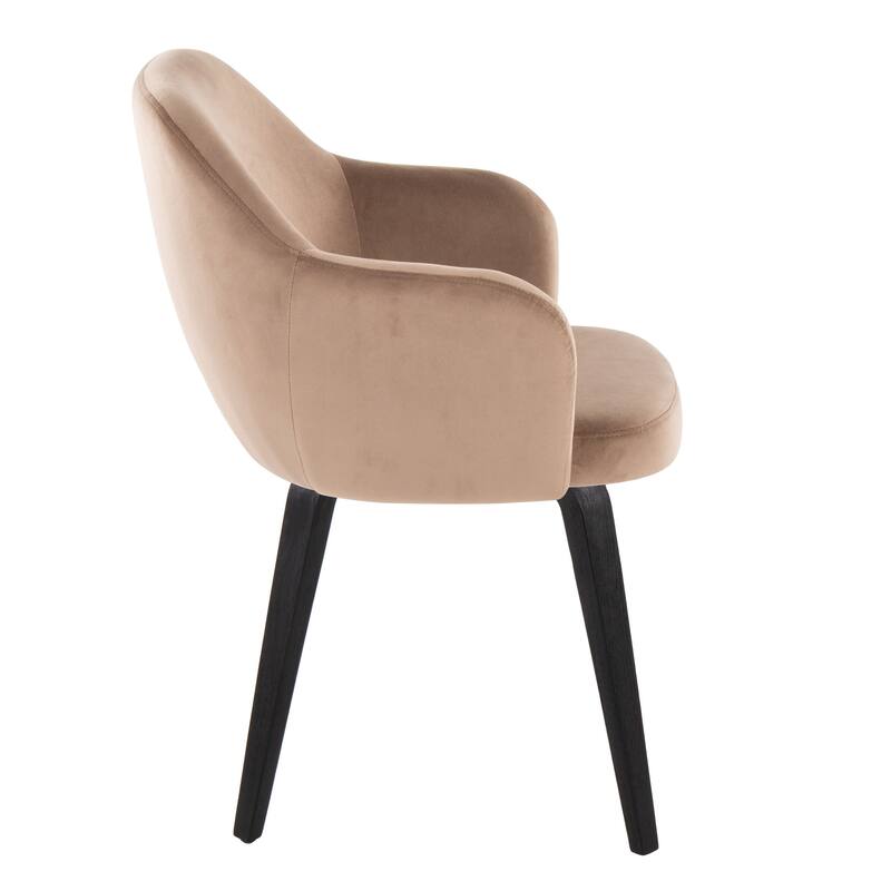 Porch & Den Beckett Dining Chair with Bent Wood Legs (Set of 2)