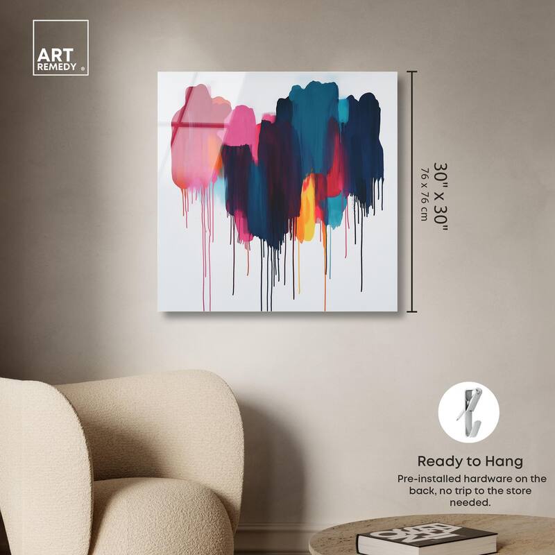 Glacier Color Glide Acrylic by Art Remedy, Ready to Hang