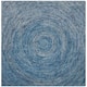 SAFAVIEH Handmade Ikat Jaycie Wool Rug - 4' x 4' Square - Dark Blue/Multi