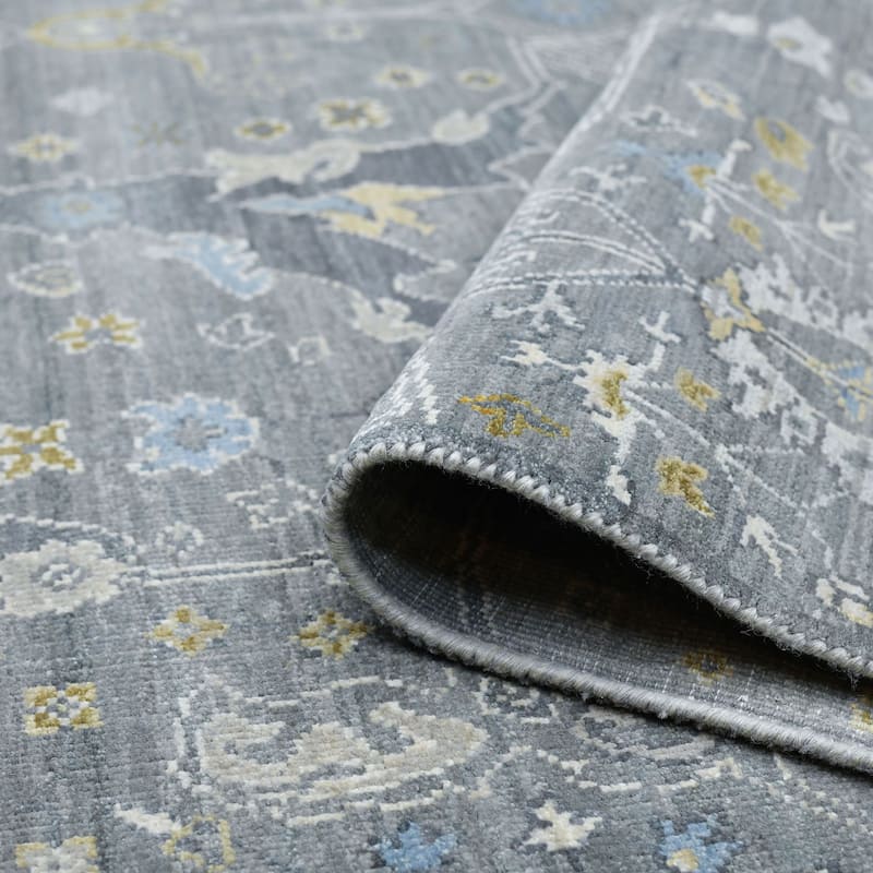 Majestic Voilie Modern & Contemporary Geometric Hand-Knotted Area Rug