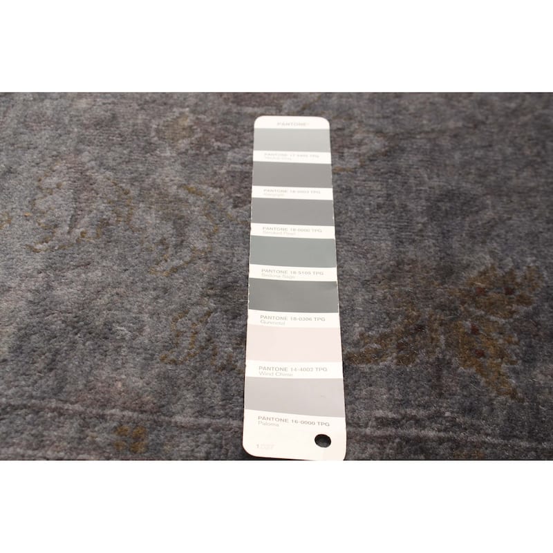 ECARPETGALLERY Hand-knotted Vibrance Grey Wool Rug - 2'2 x 12'0