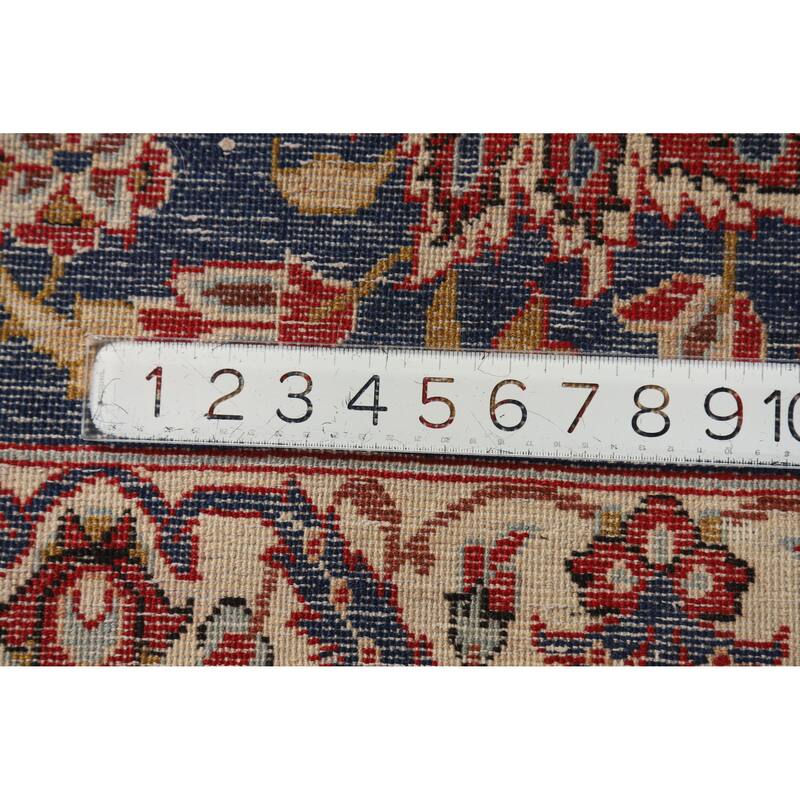 Hand Knotted Oriental 100% Wool Carpet Traditional Floral Red Najafabad Area Rug - 16' 8'' X 10' 4''