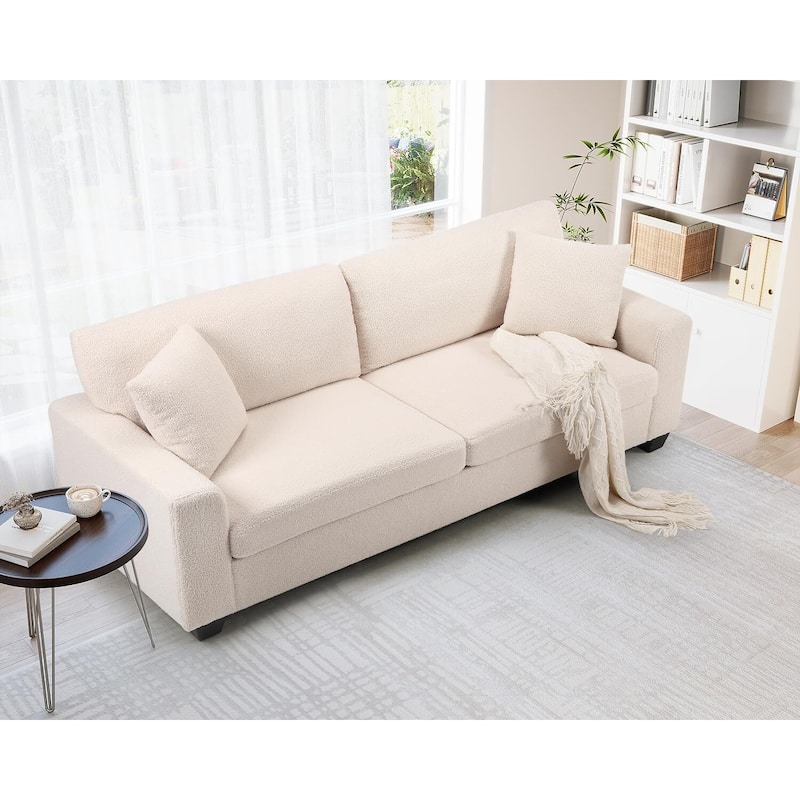 83' Comfy Cloud Couch, Modern 3 Seater Deep Seat Sofa