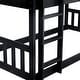 preview thumbnail 49 of 48, Twin Size Wooden Triple Bunk Bed with Ladders and Guardrails, Twin Over Twin Over Twin Detachable Bunk Bedframe for Kids