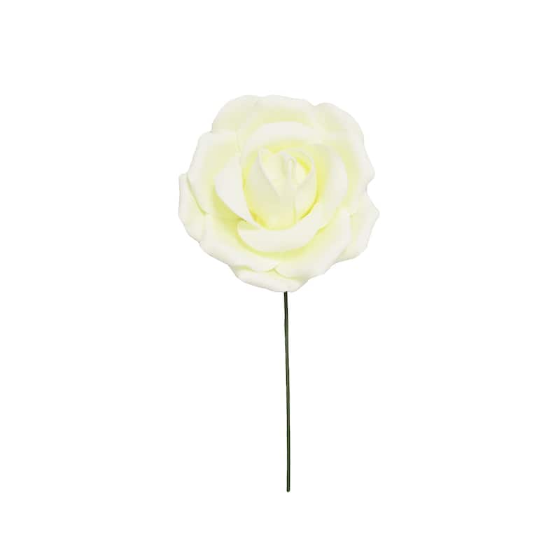 Set of 3 Large Foam Rose Stem Flower Wall Decor Backdrop Art Crafts 8in