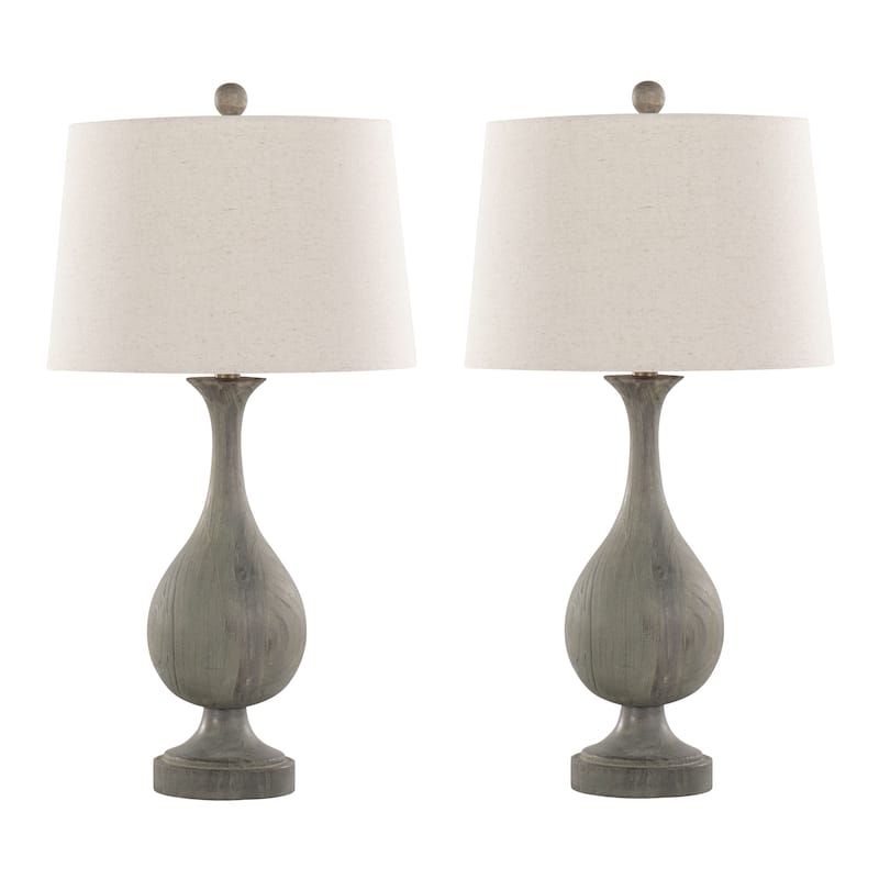 The Gray Barn Cecilly 29" Polyresin Table Lamp (Set of 2)