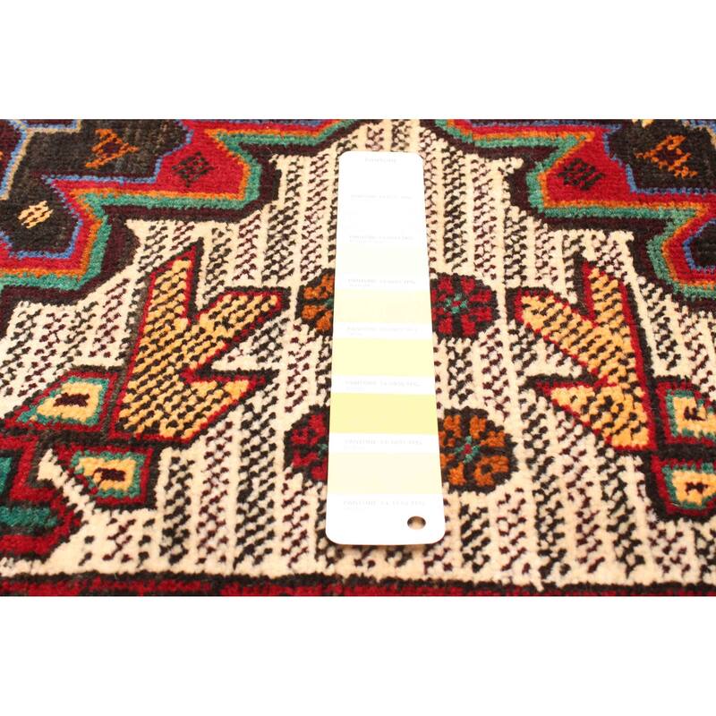 ECARPETGALLERY Hand-knotted Teimani Cream Wool Rug - 3'3 x 4'10