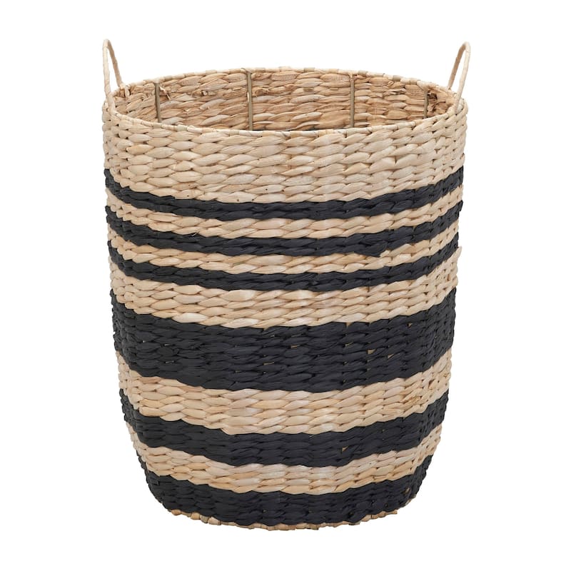 Cattail and Paper Pillar Basket