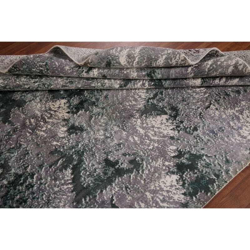 All-Over Abstract Modern Area Rug Handmade Wool Carpet - 6'0" x 9'0"