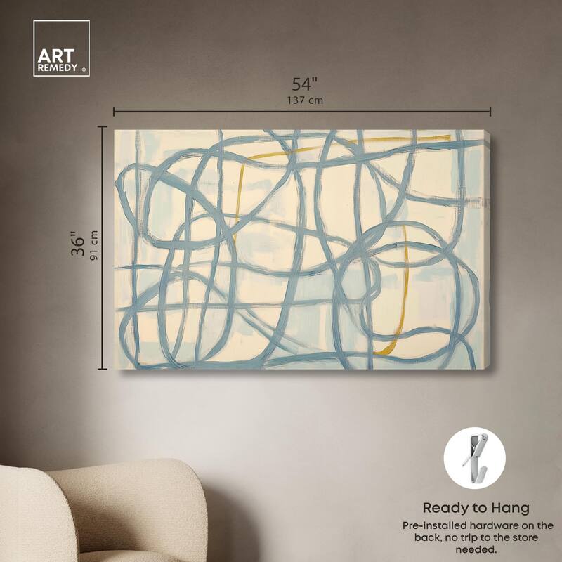 Unbroken Line II Canvas by Art Remedy, Gallery Wrapped