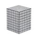 preview thumbnail 6 of 56, Callista Modern Ceramic Tiled Cube Side Table, Square Mosaic Pedestal Accent End Table for Living Room Bedroom - 14 X 14 X 18 White/Black