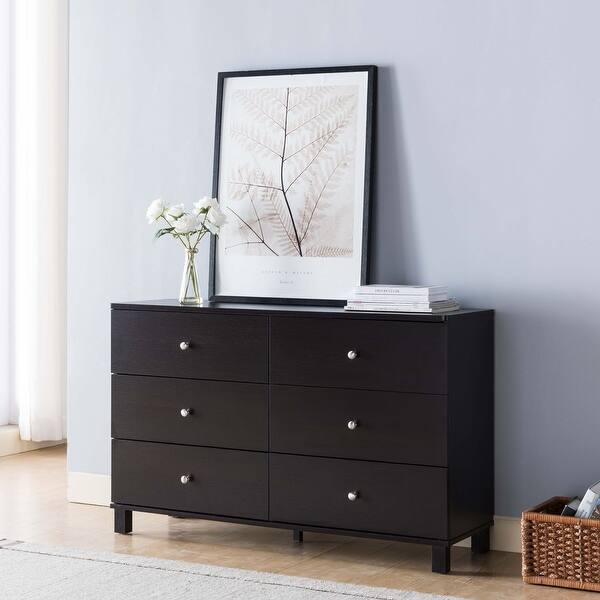 Q-Max Dresser with 6 Drawers on Metal Glides - Bed Bath & Beyond - 32613714