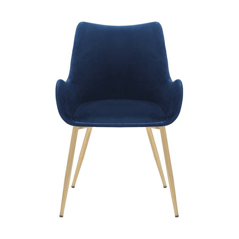 Avery Upholstered Dining Chair with Gold Legs
