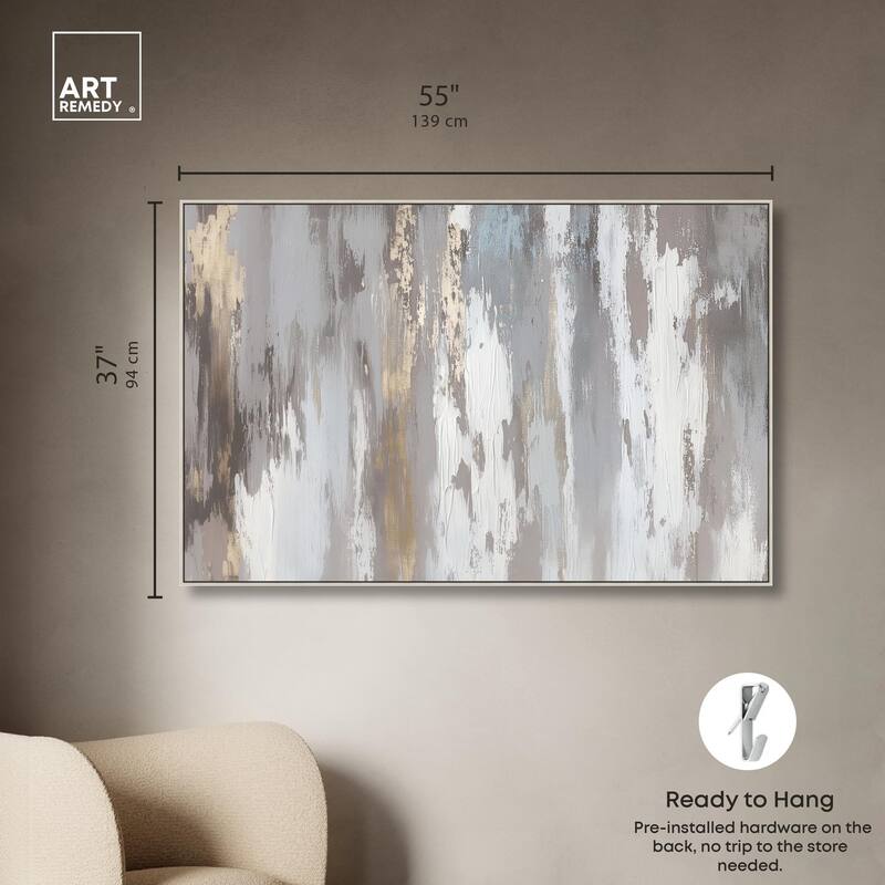 Flooding Gold I Canvas by Art Remedy