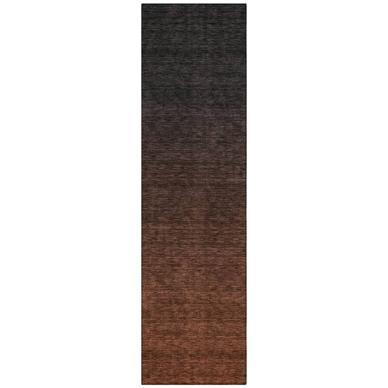 Machine Washable Indoor/ Outdoor Chantille Ombre Solid Rug