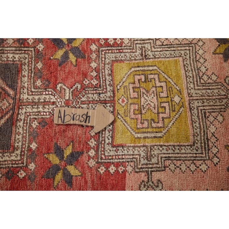 Gharajeh Persian Vintage Runner Rug Hand-knotted Wool Carpet - 2'10"x 10'6"