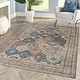 preview thumbnail 171 of 204, Gertmenian Crystal Print Washable Digital Printed Flat Pile Polyester Slip Resistant Area Rug Collection