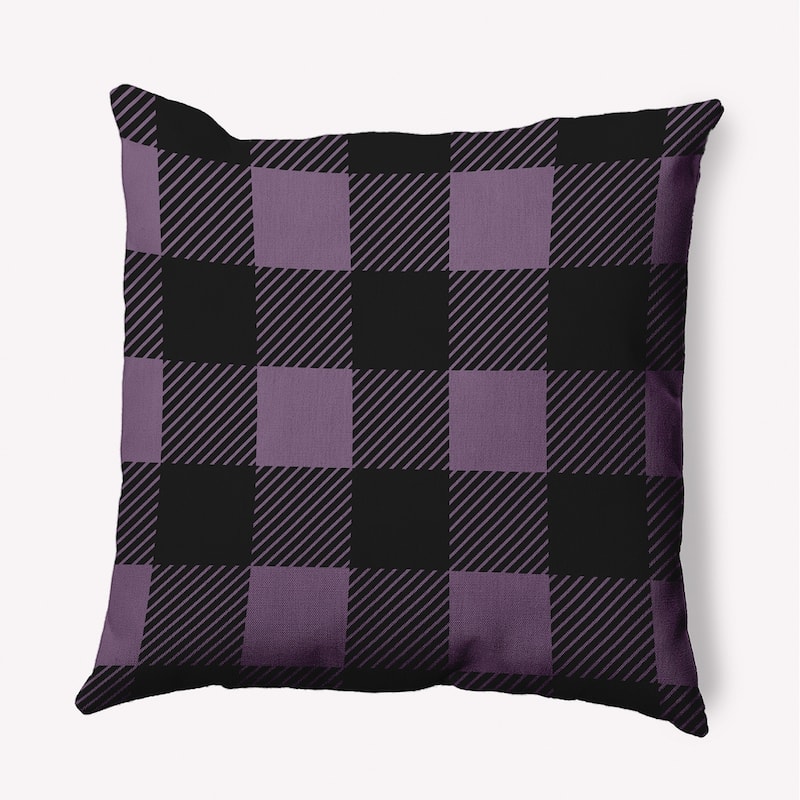 Buffalo Plaid Indoor/Outdoor Throw Pillow - Larkspur - 18" x 18"