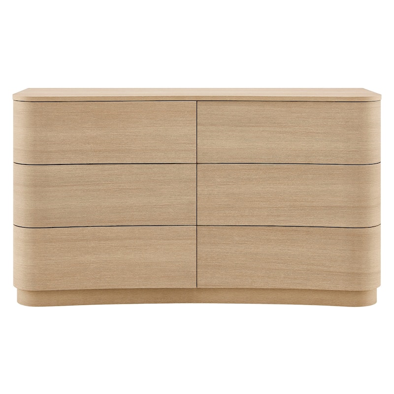 Mirae 6-Drawer Curved Dresser
