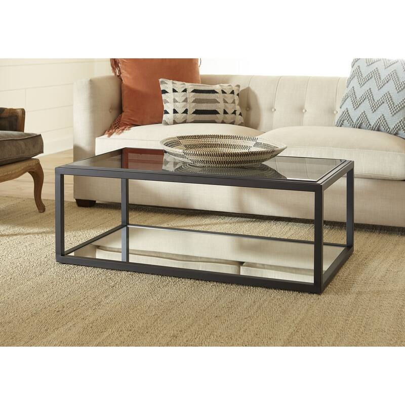 Ellis Smoked Glass Top Coffee Table