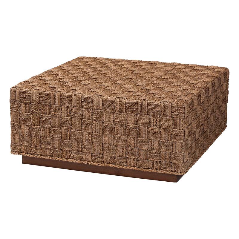 Karina Bohemian Natural Seagrass Coffee Table - Brown